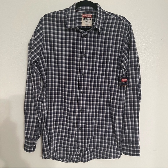 NWT Wrangler Plaid Button Down S - Picture 1 of 8